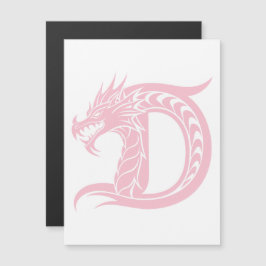 Convite Dragon Styled Letter D, Dragon Alphabet, Monogram