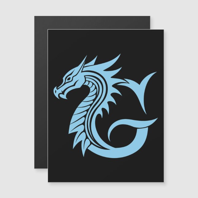 Convite Dragon Styled Letter G, Dragon Alphabet, Monogram (Frente/Verso)