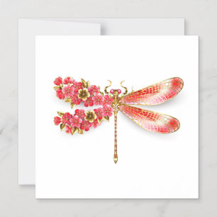 Convite Dragonfly com joalheria sakura