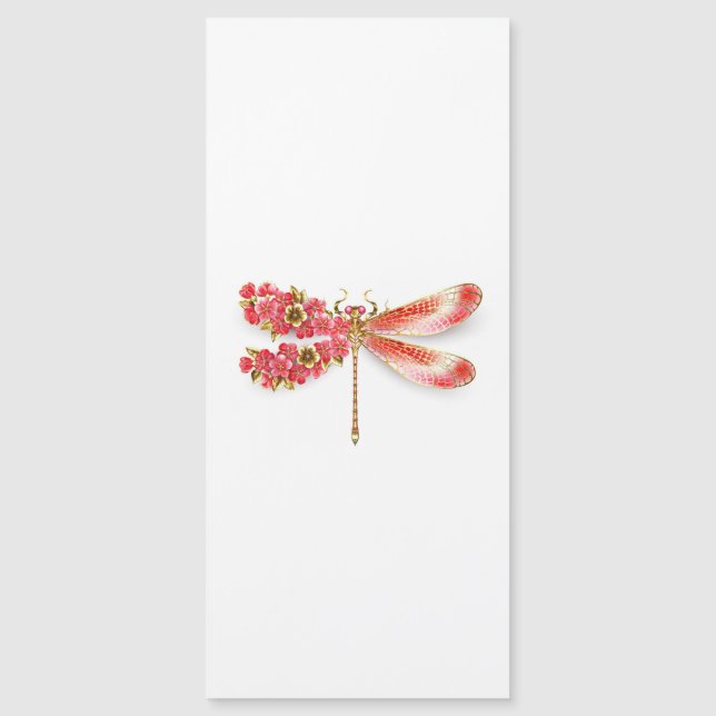 Convite Dragonfly com joalheria sakura (Frente)