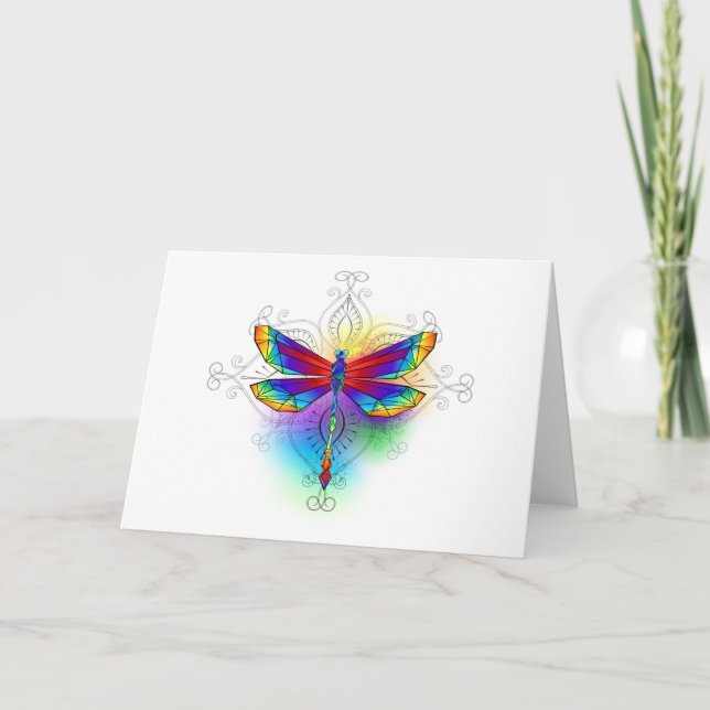 Convite Dragonfly Poligonal (Frente)