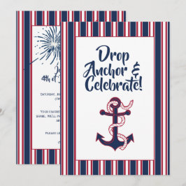 Convite Drop Anchor Coastal 4 de julho