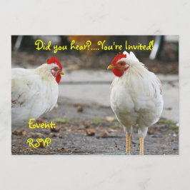 Convite Duplo Lado, Galo