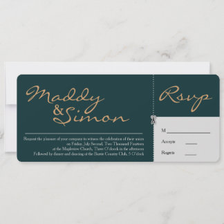 CONVITE E RSVP COMBINADOS| Caligrafia simples