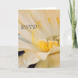 Convite Echinopsis Charlemagne em flor RSVP