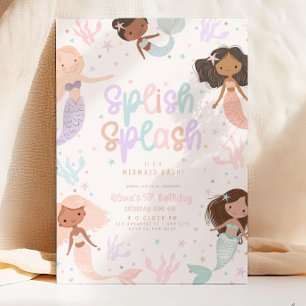 Convite Editável À Sereia, Sereia Bash