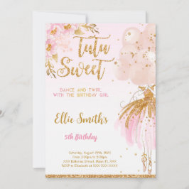 Convite Editável de Bailarina
