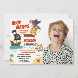 Convite Editável Pirate Birthday