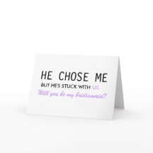 Ele me escolheu, mas ele está preso conosco