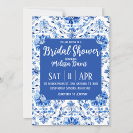 Convite Elegant Chinoiserie Bridal Shower Invitation