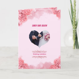 Convite Elegant Pink Wedding invitation