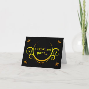 Convite elegant surprise party invitation