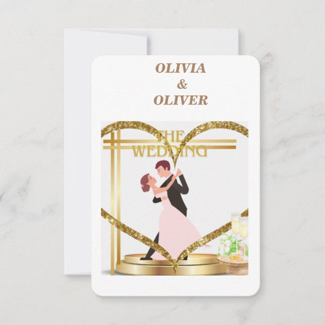 Convite elegante. (Frente)