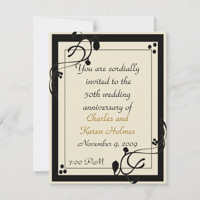 Convite elegante (Frente)