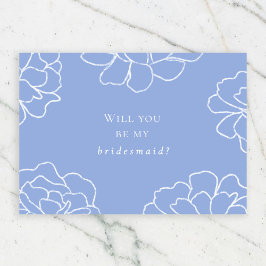 Convite Elegante Botânica Você Será Minha Porta-Voz