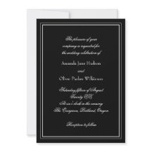 Convite Elegante Com Duas Fronteiras E Texto Scrip