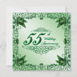 Convite Elegante de 55º Aniversário de Casamento 5