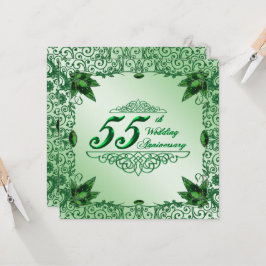 Convite Elegante de 55º Aniversário de Casamento 5