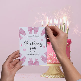 Convite Elegante de Aniversário - Faça sua Celebra