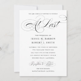 Convite Elegante De Casamento De Gay Na Última Cal