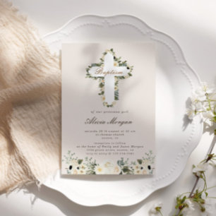 convite elegante de marfim floral