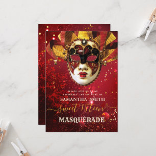 Convite Elegante de Mascarada