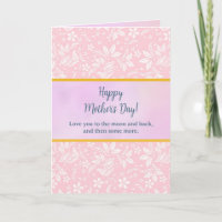 Elegante Floral em Aquarela para Feliz Dia das Mãe