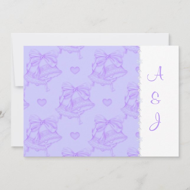 CONVITE ELEGANTE LILAC WEDDING (Frente)