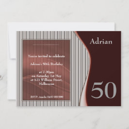 Convite Elegante Masculino VERMELHO