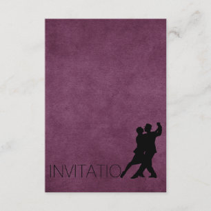 Convite Elegante Personalizado Tango Purple