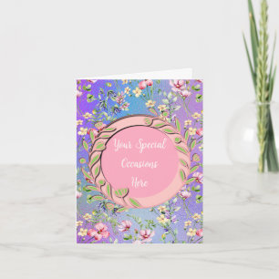 Convite Elegante Quadro Floral: para Todas as Ocasioes