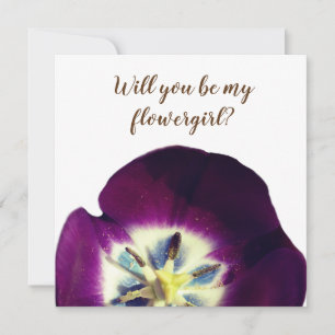 Convite Elegante Você será minha dama de flores