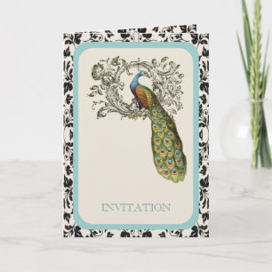 Convite elegantes pântanos Vintage lily floral casamento p