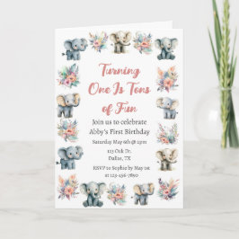 Convite Elephants & Boho Jungle Flowday