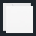 Convite em Branco 13,3cm x 13,3cm<br><div class="desc">{"descrição": "Celebre um dia especial com estilo"}</div>