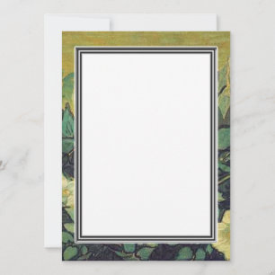 Convite em branco, Van Gogh Rosas Silvestres