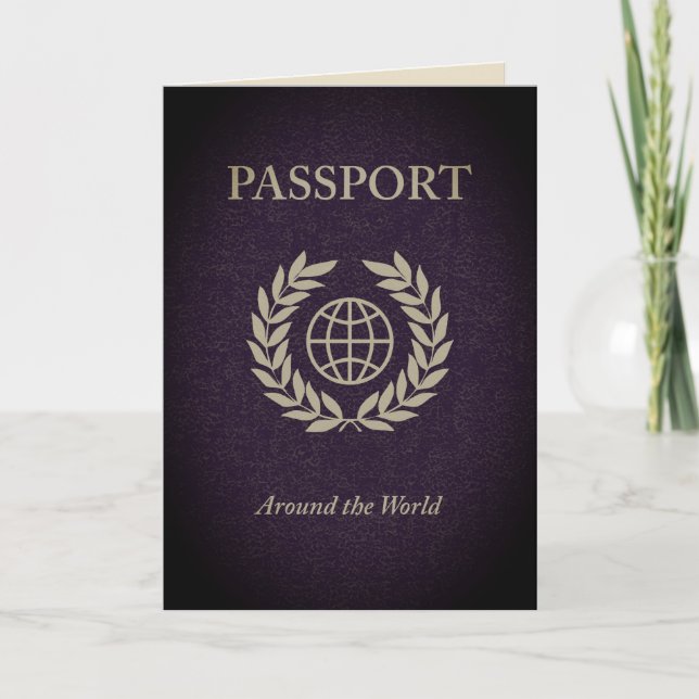 Convite em todo o mundo passaporte (Frente)