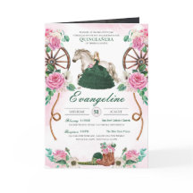 Emerald & Pink Charro Western Photo Quinceanera
