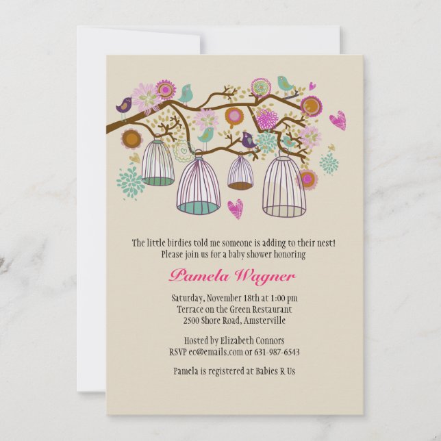 Convite emplumado da queda dos amigos (Frente)