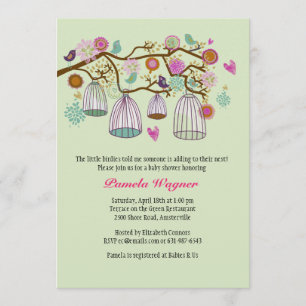 Convite emplumado dos amigos (hortelã)