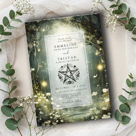 Convite Encantado para Casamento Florestal