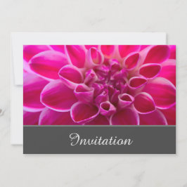 Convite Encantador com Dália Rosa