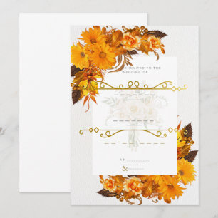 Convite Encantador de Casamento de Simplicidade