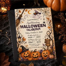 Convite encantador de Halloween