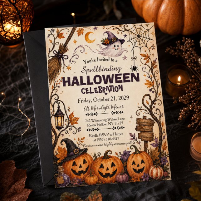Convite encantador de Halloween (Criador carregado)