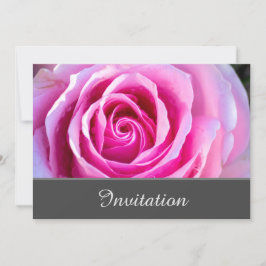 Convite Enfeitiçante com Rosa Rosa