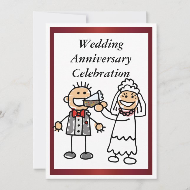 Convite Engraçado de Aniversário de Casamento (Frente)