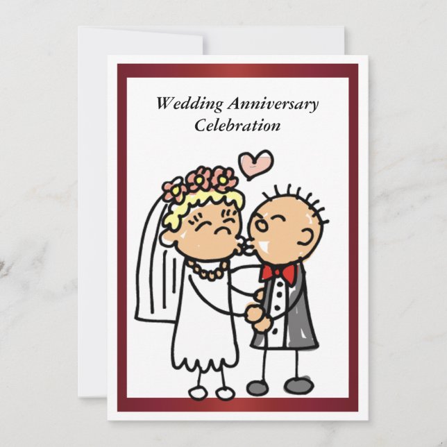 Convite Engraçado de Aniversário de Casamento (Frente)