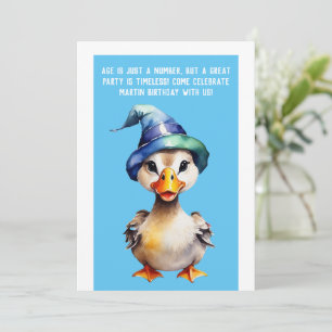 convite engraçado │ idade é apenas um número