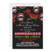 Convite engraçado para Festa de Vampiros do Summer